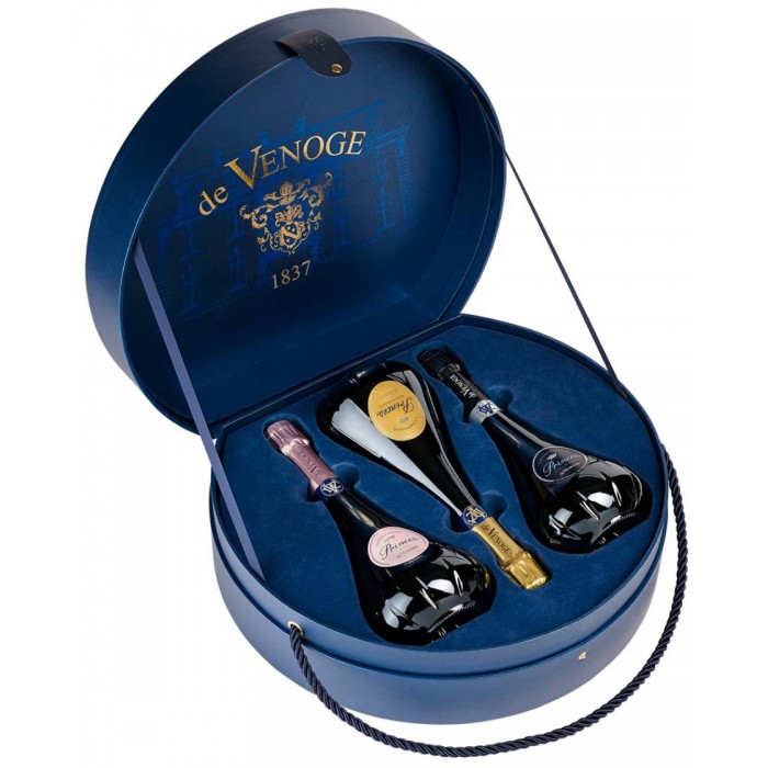 Coffret Chapeau 3 Champagnes De Venoge Princes - Champagne - sommellerie de France