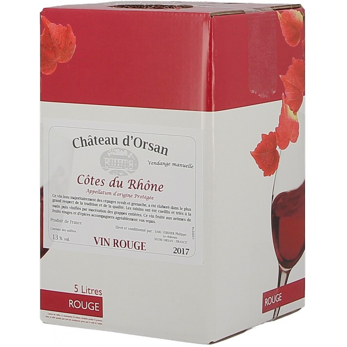 Château d'Orsan 5L - Bag in box - sommellerie de France