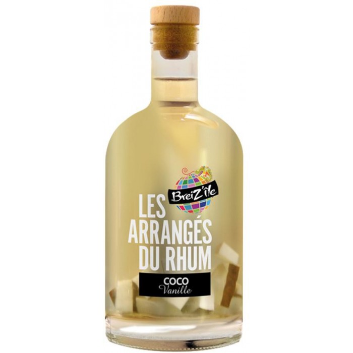 Rhum Arrangé Breiz'île Coco Vanille - Boisson spiritueuse - sommellerie de France