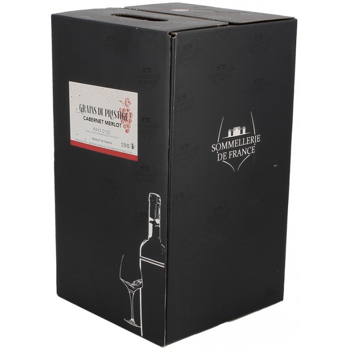 Grains de Prestige Cabernet-Merlot 10L - Bag in box - sommellerie de France