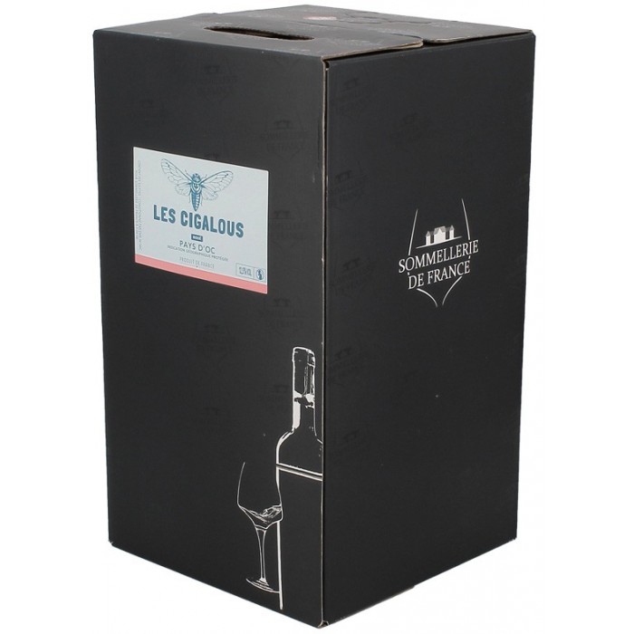 Les Cigalous rosé 10L - Bag in box - sommellerie de France