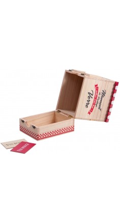 Porte bag-in-box en bois "Bistrot des Amis"