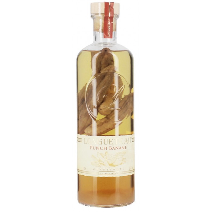 Rhum Longueteau Punch Banane - Rhum arrangé - sommellerie de France