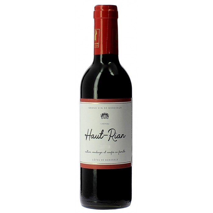 Château Haut Rian rouge demi bouteille - Vins Rouges - sommellerie de France