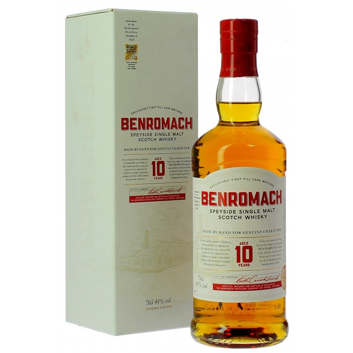 Whisky Benromach 10 ans - Whisky - sommellerie de France