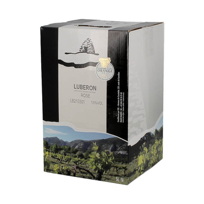 AOP Luberon rosé 5L Bio - Bag in box - sommellerie de France