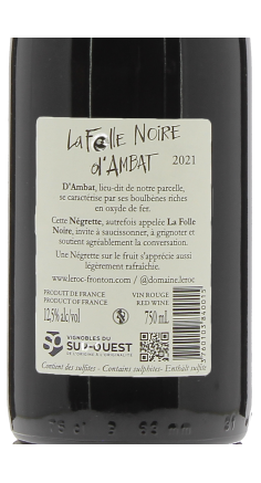 Domaine Le Roc Cuvée La Folle Noire d'Ambat