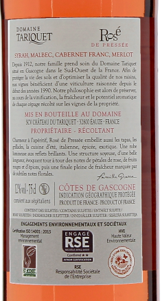 Domaine Tariquet Rosé de Pressée