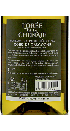 L'Orée de la Chênaie blanc sec