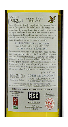 Château Tariquet Premières Grives