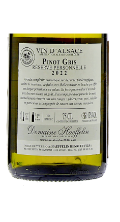 Domaine Haeffelin Réserve Personnelle