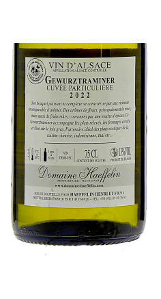 Domaine Haeffelin Gewurztraminer Cuvée Particulière