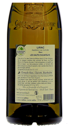 Cave de Lirac Les Hauts d'Acantalys