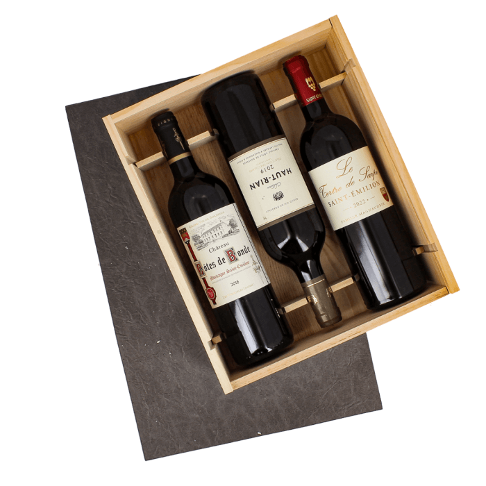 Caisse Bois Découverte du Bordelais - Bordeaux - sommellerie de France