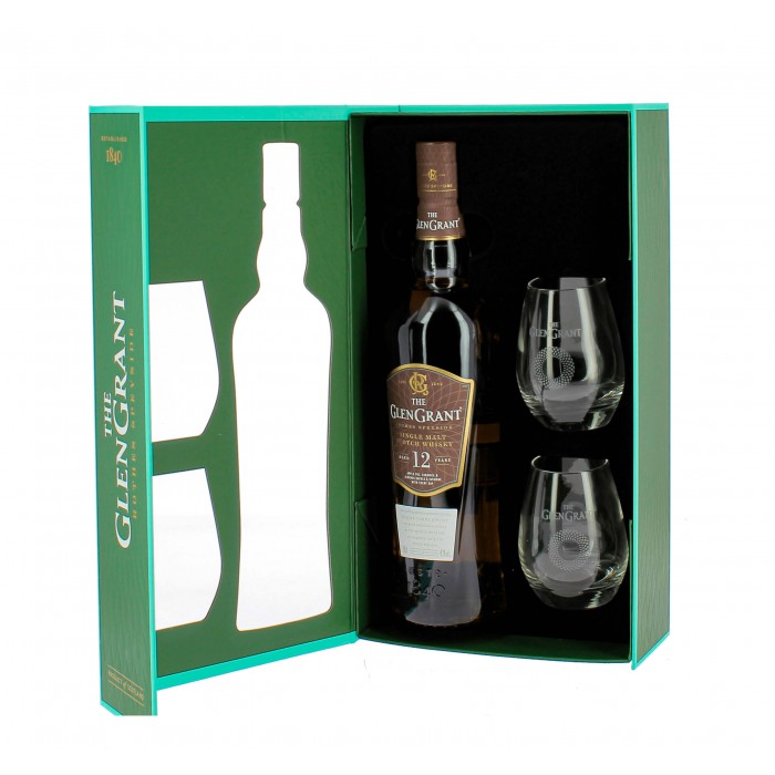 Coffret Whisky Glen Grant 12 ans - Whisky - sommellerie de France