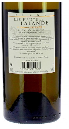 Domaine Montariol Degroote Les Hauts de Lalande blanc