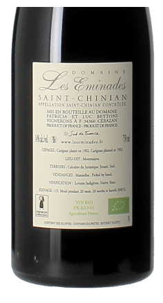 Domaine les Eminades Vieilles Canailles AOP Saint-Chinian