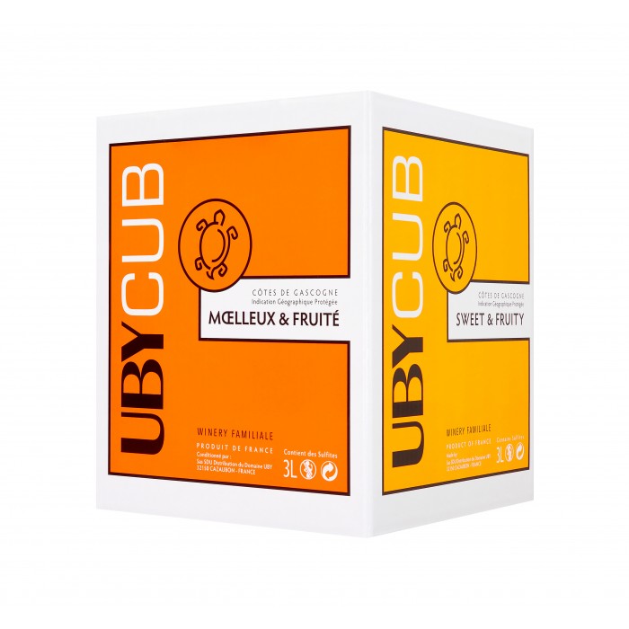 UbyCub Blanc Doux & Fruité 3L - Bag in box - sommellerie de France