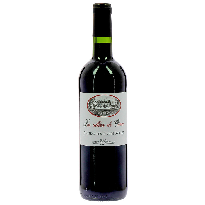 Château Les Hivers Grillets Les Allées de Cérac - Vins en bouteilles de 75cl - sommellerie de France