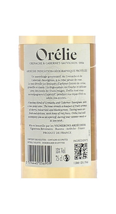 Vignerons Ardechois Orélie rosé