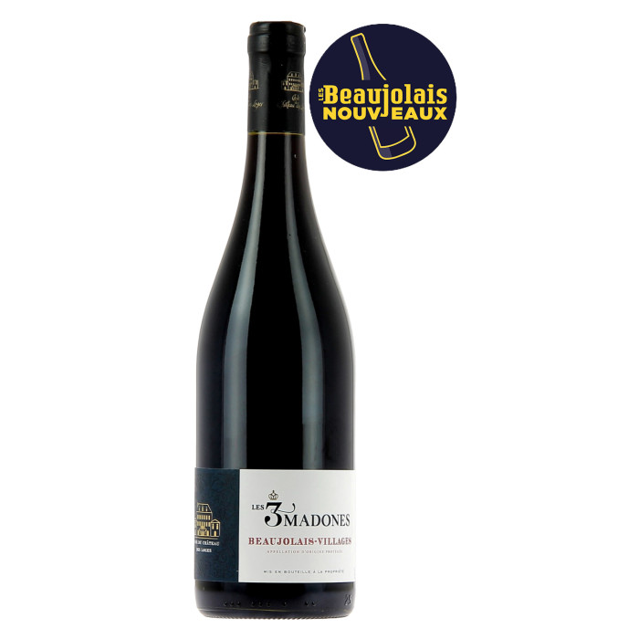 Beaujolais Nouveau Les 3 Madones - Couleur - sommellerie de France