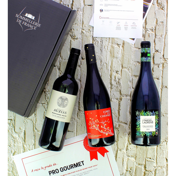 Coffret de Vins niveau intermédiaire - Coffrets vins - sommellerie de France